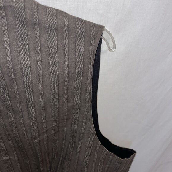 WAH Maker Men’s Western Vest Size 2XL Brown Striped Cowboy Rodeo Outdoors - Picture 10 of 12